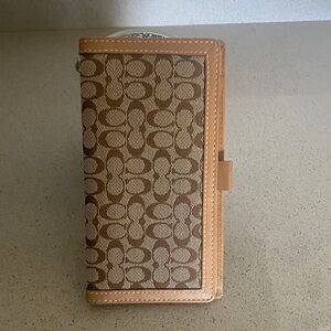 Coach Brown and Tan Wallet